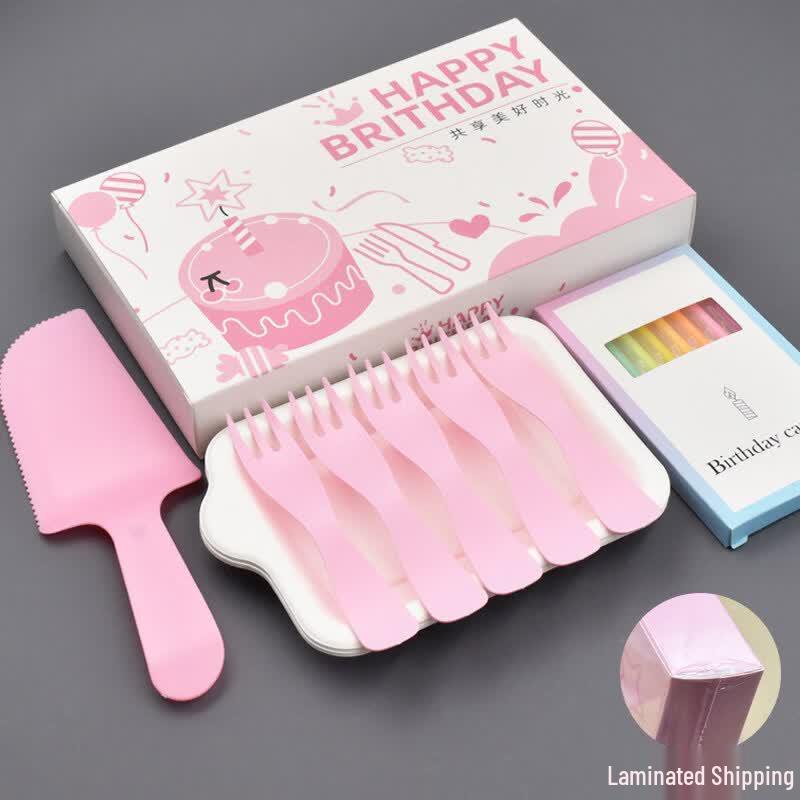 ZISIZ Disposable Pulp Tableware Party Set