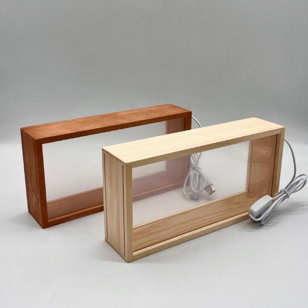 Creative Shadow Box Frame DIY Figures Display Case LED Light Photo Frame  Wedding Gift