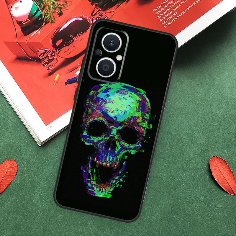 Cool Spooky Skull Face Case For OPPO Reno 5 Lite 8 4 6 7 10 Pro 4Z 5Z 8T OPPO Find X6 X5 Pro X2 Neo X3 Lite Cover