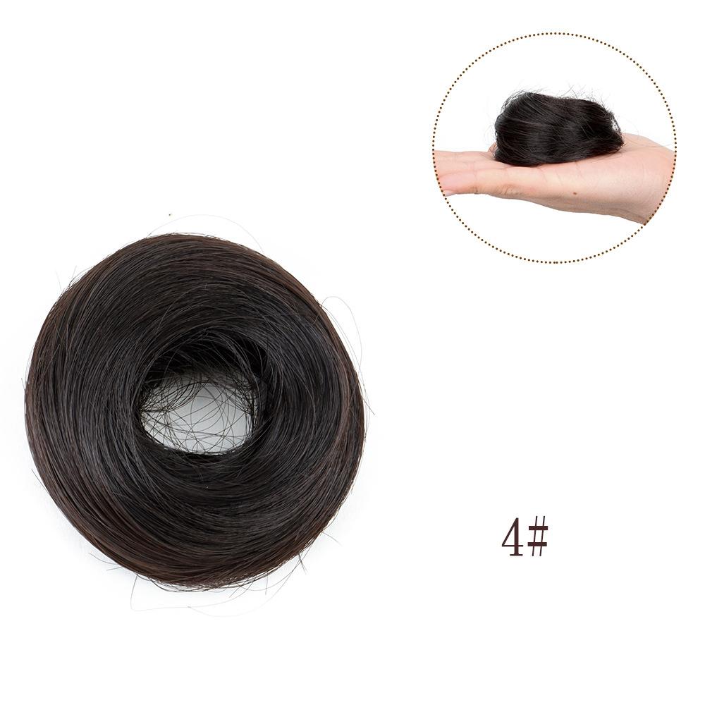 Synthetic Messy Dount Hair Buns Updo Chignon With Elastic Hair Exension for Women Daily Lazy Hair Accessories