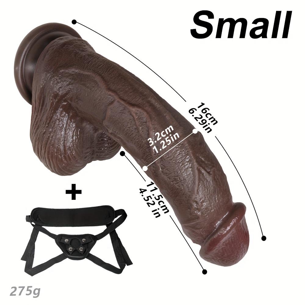 Multiple Sizes Realistic Flexible Dildo, Wearable Silicone Penis with Strong Suction Cup, Anal & G-Spot Stimulation Toy for Women, Men & Couples