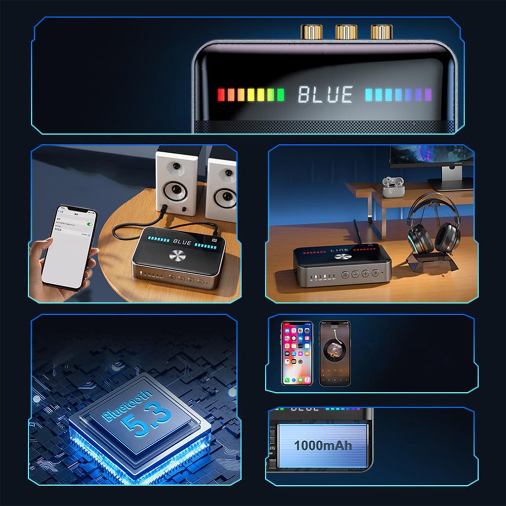5.3 Bluetooth Receiver NFC Bluetooth Adapter Coaxial Optical Fiber HiFi Bluetooth Transmitter Universal