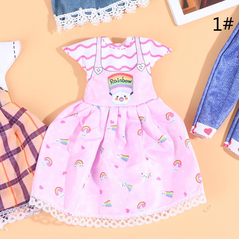 1/6 BJD Doll Clothes Girl Dress Fashion Sling Pleated Skirt Lolita Student Wear Doll Clothes Fits 30cm 1/6 BJD SD 13 Blyth Doll