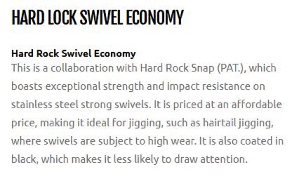 Xesta Hard Lock Snap Swivel Size 1 90 Lb , 6 Pieces (4684)