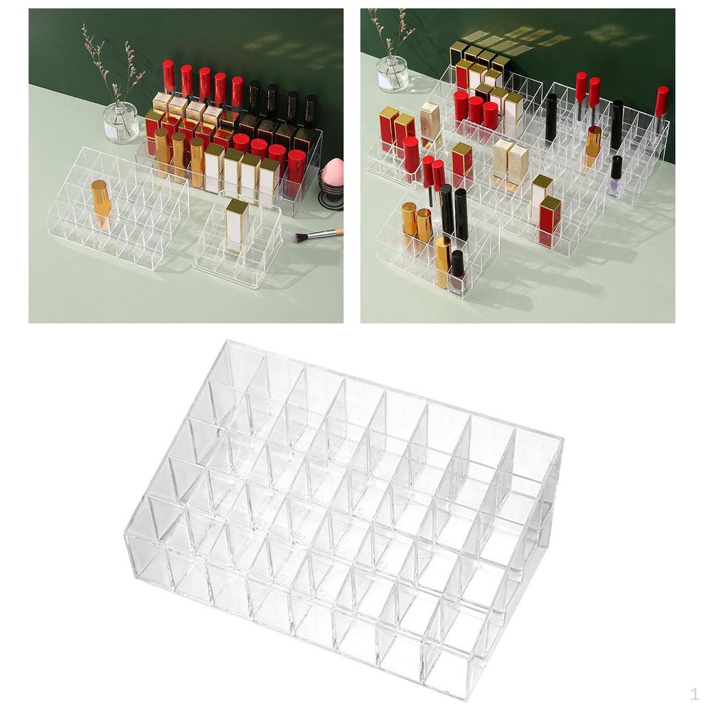 Držák na rtěnku Akrylový úložný průhledný pouzdro na rty