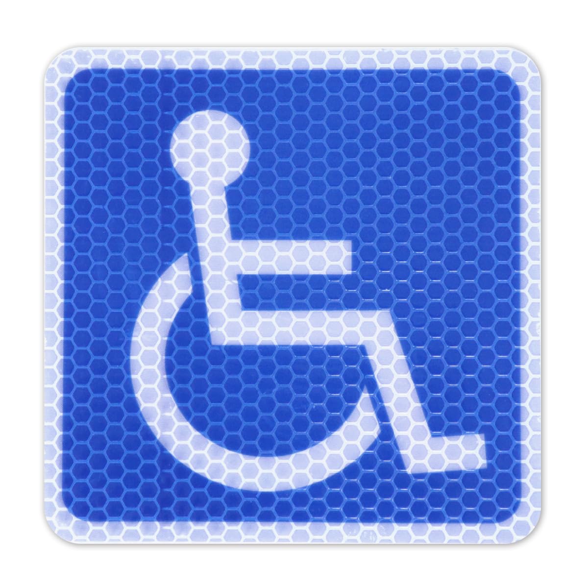 

Strong Retroreflective Type, High Brightness, Disabled Facilities, International Symbol Sticker, Weatherproof, Durable, Strong Adhesive, 1 piece
