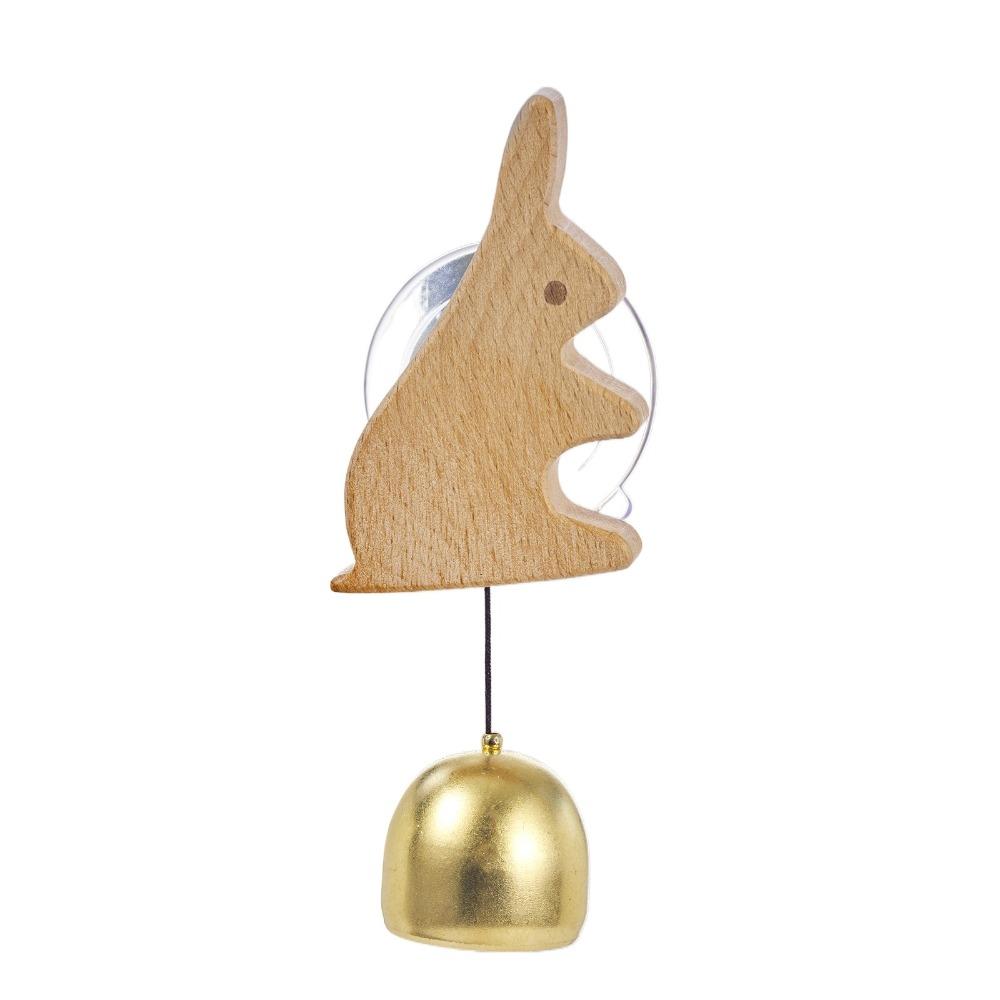 Suction Cup Animal Shaped Wind Chime Brass Collision Bell Entry Reminder Bell Pendant  Front Door