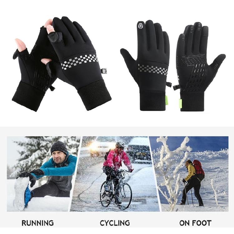Skihandschuhe Winterfleecehandschuhe Verdickte Schneehandschuhe Winddicht Kältefest Touchscreens Sport Thermohandschuhe zum Skifahren