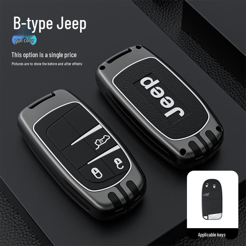 Compass, Cherokee, Commander, Grand Cherokee, Renegade için Jeep Anahtar Kılıfı - Koruyucu Kapak