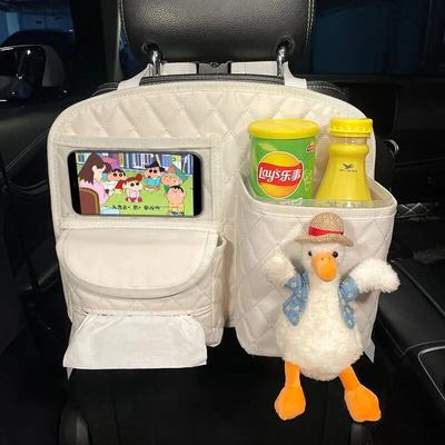 Bolsa de Almacenamiento para el Respaldo del Asiento del Coche Lindo Artefacto de Almacenamiento para la Ranura del Coche Caja de Almacenamiento Multifuncional para el Vehículo