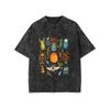 Vintage Cute Chicken Breeds Print T-Shirt Funny Farm Animal Graphic Casual Crew Neck Short Sleeve for Men Women Summer Wear Daily Wear Cool Top