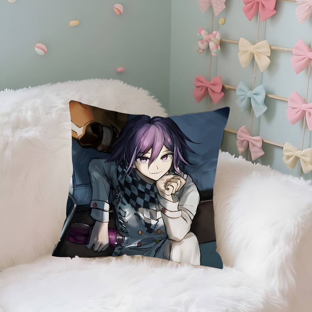 

AnimeDDanganronpa Cute Case Plush Fabric Soft Pillowcase Double Sided Print Cushion Cover Household Gifts 40X40cm