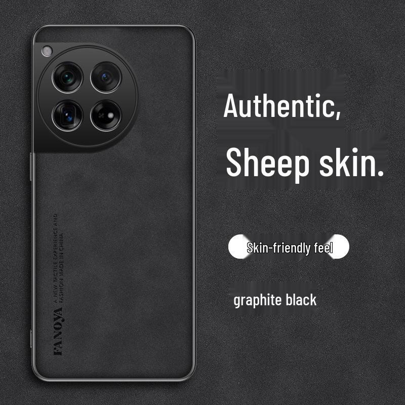 OnePlus Turbo6V Phone Case - Light Luxury Leather Texture, Retro Frosted Protective Case for OnePlus ACE6/1+15R