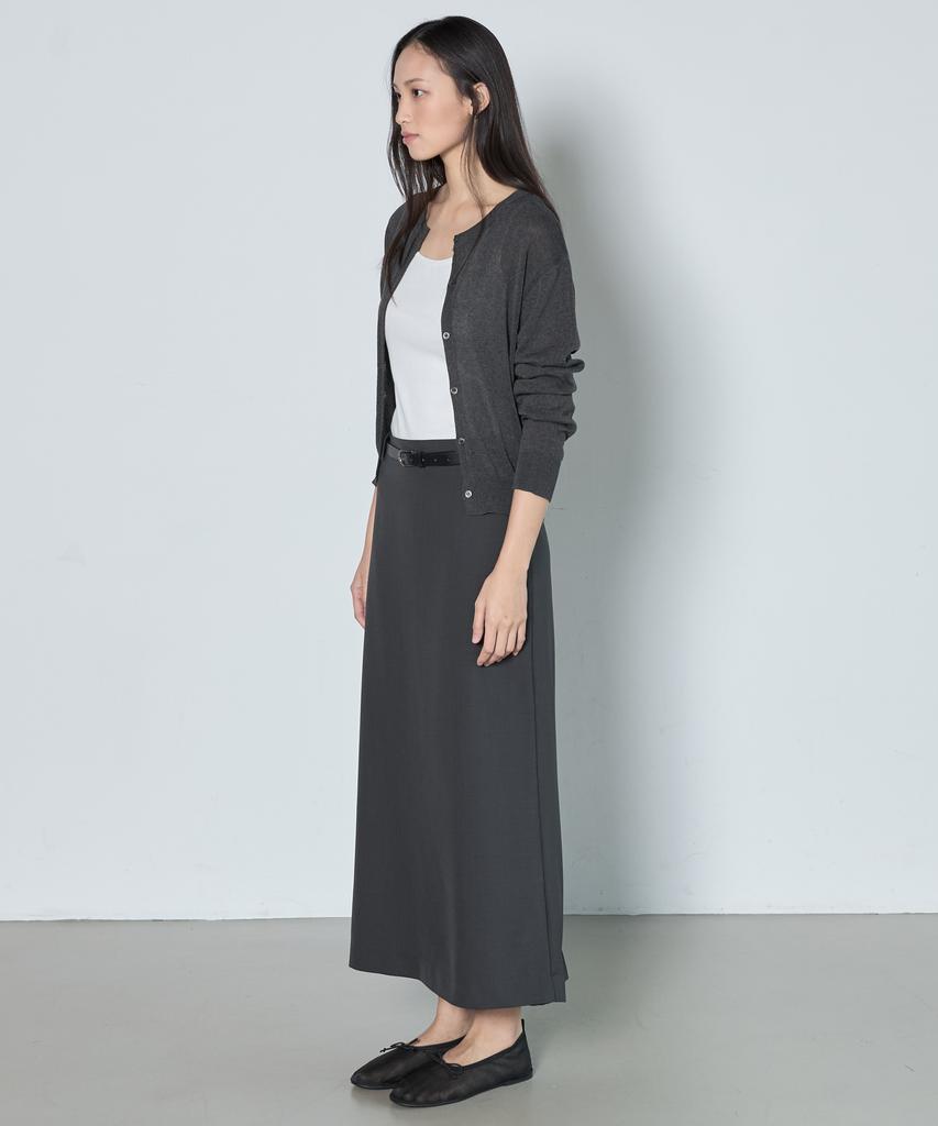 Nutoffe Essential Round Cardigan_Charcoal