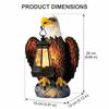 Weather-Proof Eagle Garden Statue Resin Material Bird Sculpture Ornament  Yard Decor