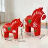 2026 Pony Ornament 2 Pieces Resin Painted Pony Decorative Table Figurine Little Horse Ornament For Home Living Room Bedroom