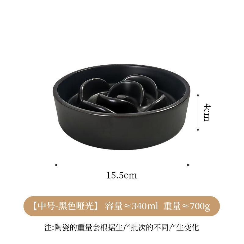 Creative Simple Solid Color Pet Bowl With Bowl Stand To Prevent Tipping Over Cat Bowl Anti-Choking Feeding Bowl Cat Water Bowl