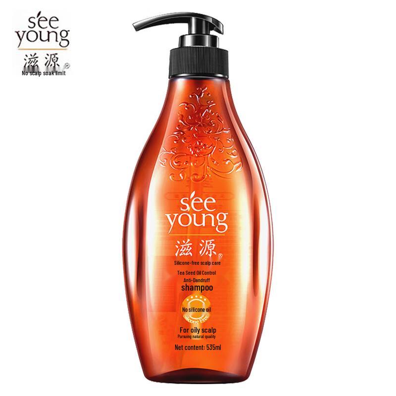 Siyuan Tea Seed Oil Control Anti-Dandruff Shampoo (Silicone-Free, Ginger)
