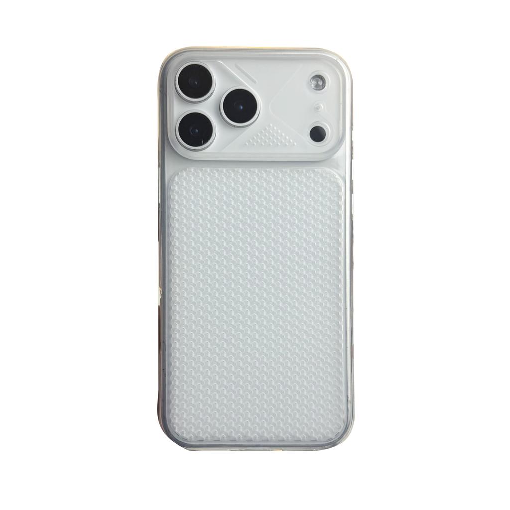 Translucent Cooling Phone Case For Iphone 11 12 13 14 15 16 17 18 Pro Max Heat Dissipation TPU Soft Phone Cover Light Thin Shell