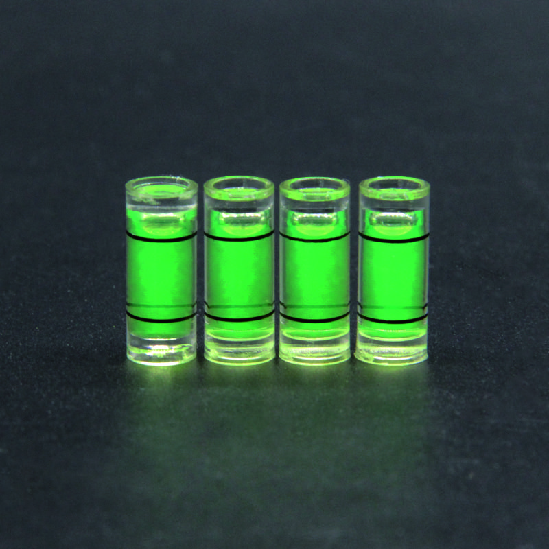 100 Pieces/Lot 6 * 15mm Acrylic Spirit Level Mini Spirit Level Liquid Level Indicator High Precision Horizontal Bubble