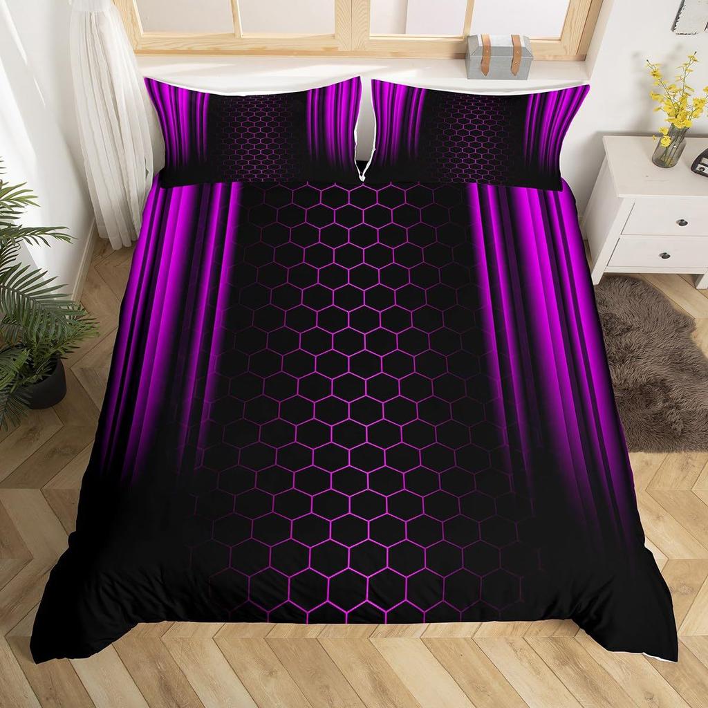 American Football Green Flame Three-Piece Quilt Cover 3D Digital Printing Bedding Set