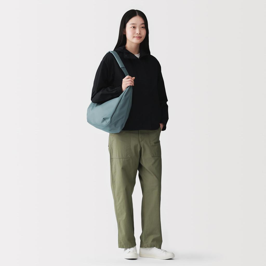 MUJI Rauchig Blau Wasserabweisend 2-Wege Ein Schultertasche, Unisex, Erwachsener, EFD40A6S,