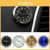 Ultrathin Mini Luminous Quartz Analog Watch Stylish Stick-on Clock For Vehicles