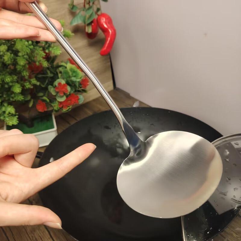 Wutuo Stainless Steel Wok Spatula with Walnut Wood Handle