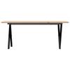 Coffee Table with X shaped Frame 110 x 40 x 45 cm Solid Pine Wood & Steel