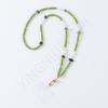 Original Handmade Luxury Freshwater Pearl Freshwater Shell Green Glazed Crystal Beaded Mobile Phone Chain Lanyard
