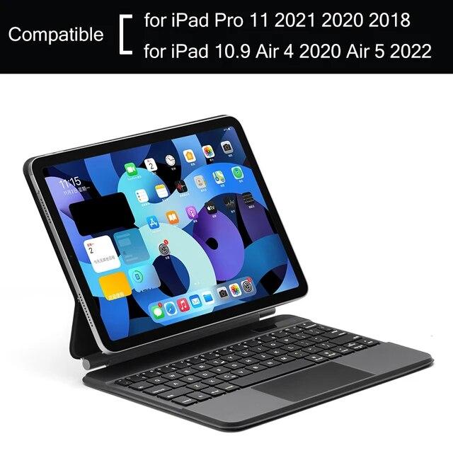 For Magic Backlit Keyboard Mouse Wireless 2022 for IPad Air 4 Air 5 Case for IPad Pro 11 2021 2020 Pro 12.9 Cover
