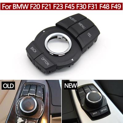 Car Console CIC IDrive Multimedia Control Buttons Controller Switch Cover For BMW 1 2 3 4 X1 F30 F31 F34 F35 F20 F21 F22 F23 F45