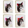 Foxes Tail Costume with Foxes Ear Headband Skirt and Bowtie Halloween Cats Foxes Costume for Kid Adult Halloween Cosplay