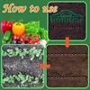 12 Hole Seed Spacer Seeder Tool Garden Planting Template Dibber Soil Digger Manual Seed Spreader Puncher for Vegetable Flower Bed Lawn Gardening
