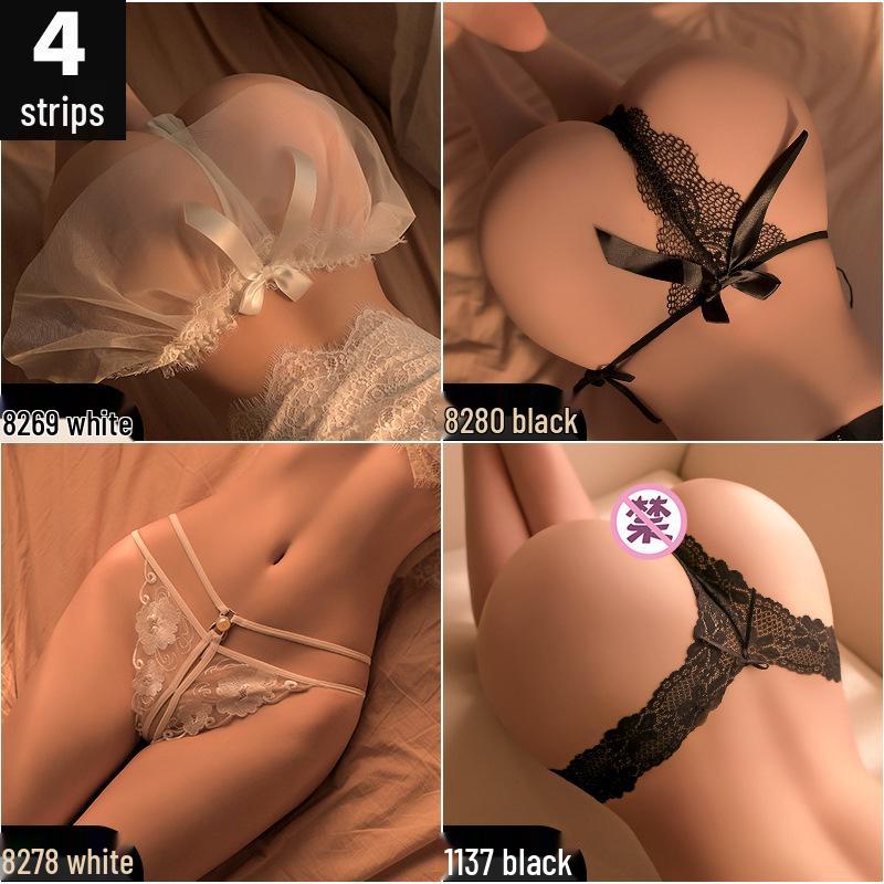 Man Yan Lingerie: Sexy Open Crotch Thong and Triangle Panties for Couples