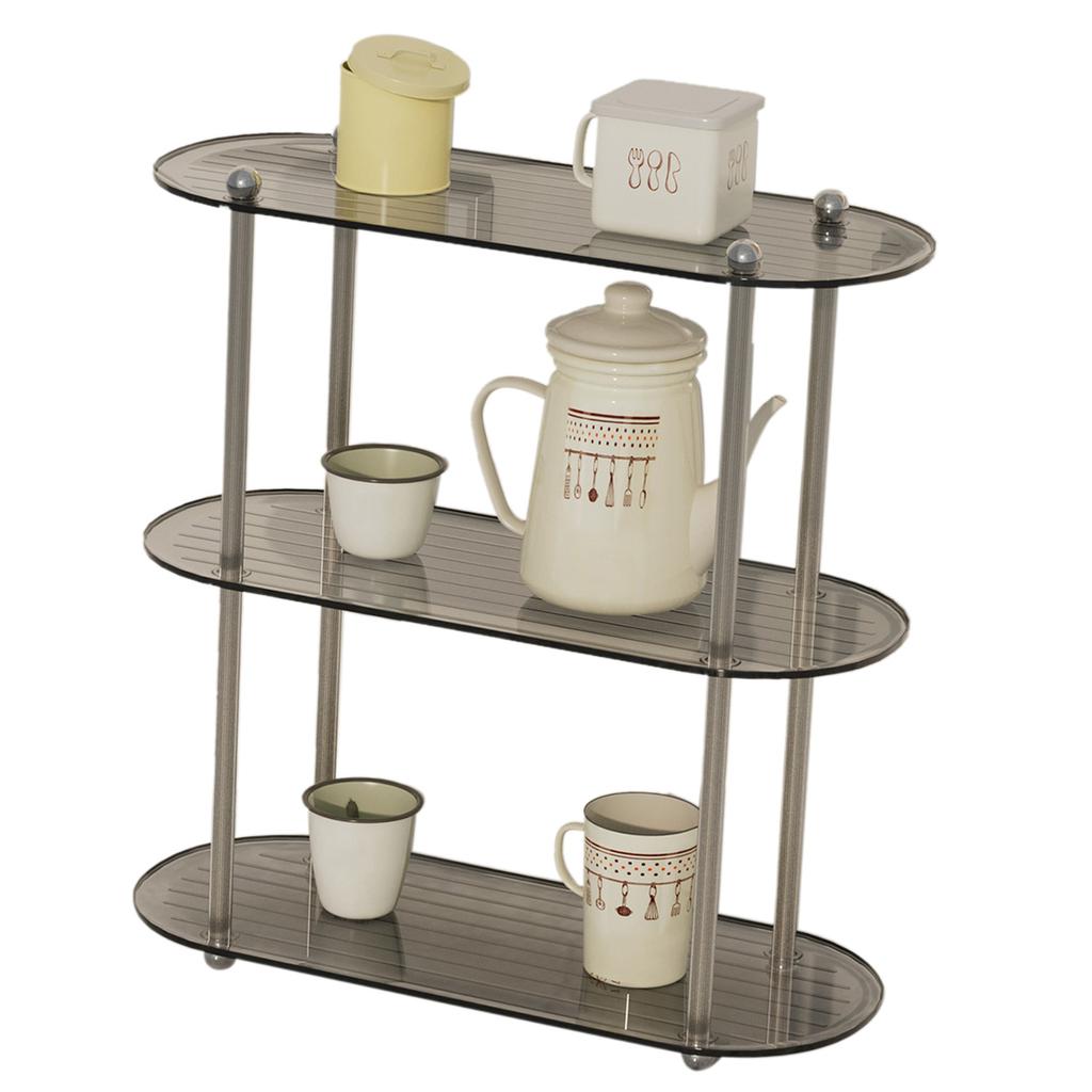 Decorative Display Table Shelf Simple 3 Layers Detachable Desktop Organization Rack for Bedroom