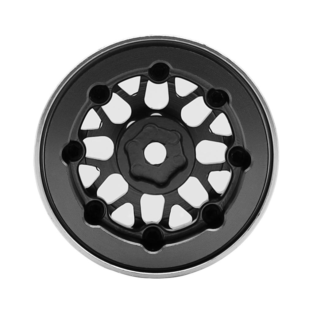 4pieces 1.0 Beadlocks Wheel Rim CNC Aluminum Wheels Hubs Beadlocks Wheel Rim Dont To Glue.