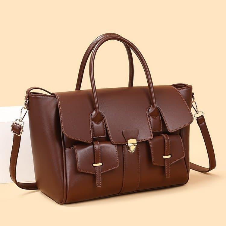 Retro Portable Messenger Business Women's Bag