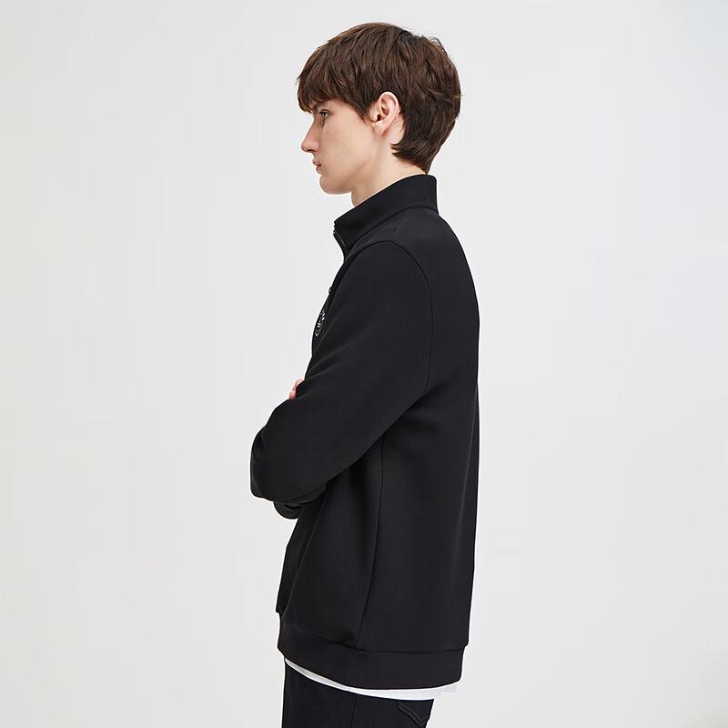 Navigare Men's Stand Collar Half-Zip Elastic Sweatshirt