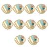 10Pcs Sea Creature Sew on Patches for Clothing Jackets Jeans Dress Artifical Pearls Beaded Sewing on Patches Appliques