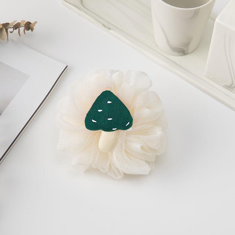 Creative Fruit Bath Flower: Cartoon Bath Ball & Foaming Net Scrubber