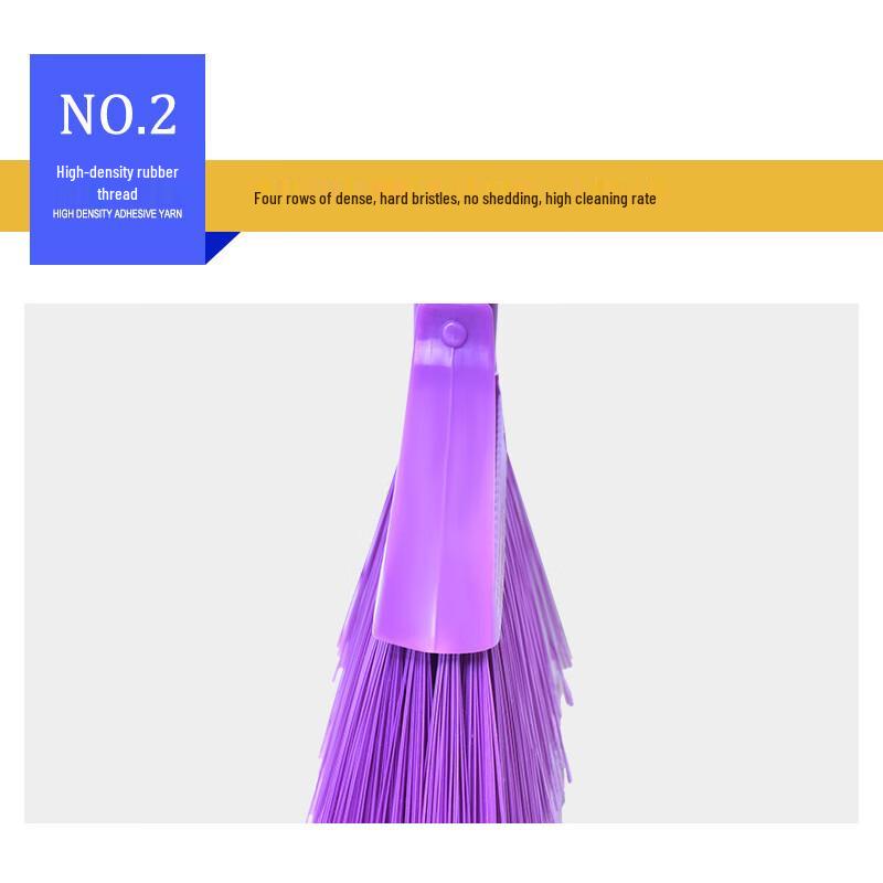 Hard-Bristle Plastic Broom