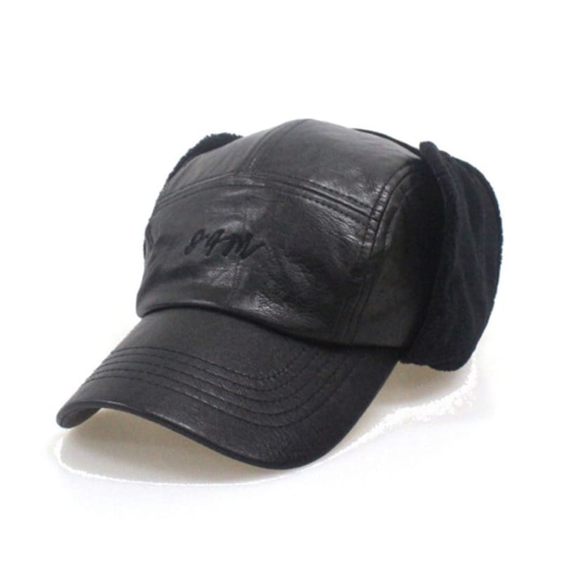 

dontforgetme DFM BLACK LEA EARFLIP CAMP-CAP Free