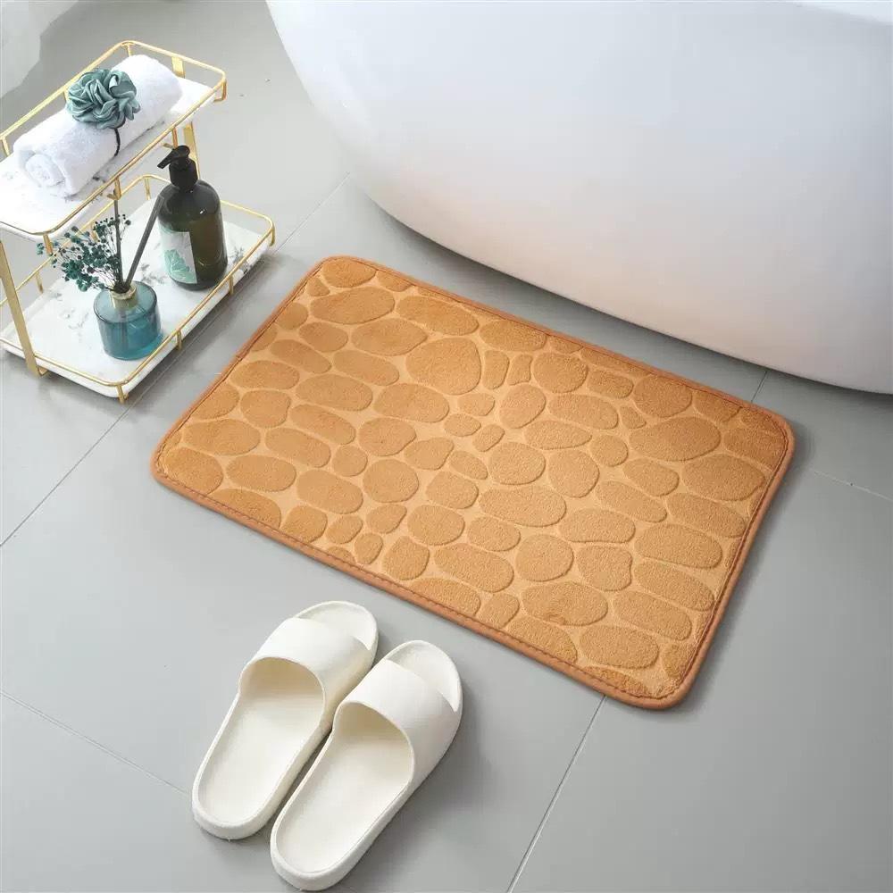 2pcs Ultra-Soft Thick Coral Fleece Bathroom Mats - Quick Dry Non-Slip 2 Piece Carpet Set Design for Home Decor