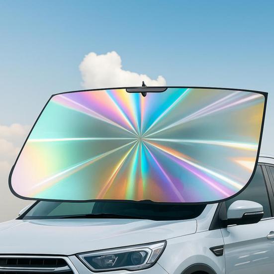Car Windshield Sun Shade Protective Cover UV Resistant Simple Installation Universal Foldable Windshield Cover Sun Shade