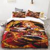 Funda Nórdica Demon Slayer Kimetsu No Yaiba Kamado Nezuko Anime Poliéster Juego de Ropa de Cama Juego de Funda Nórdica Dibujos Animados Impresos Decoración del Hogar