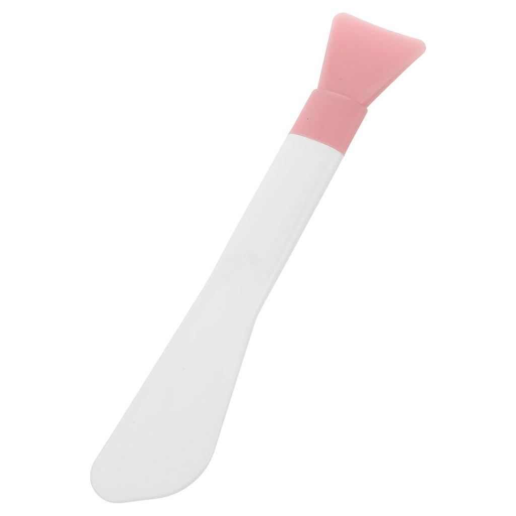 Silicone double-headed face covering brush spatula set minimizes product waste during skincare. Reusable beauty tool face.