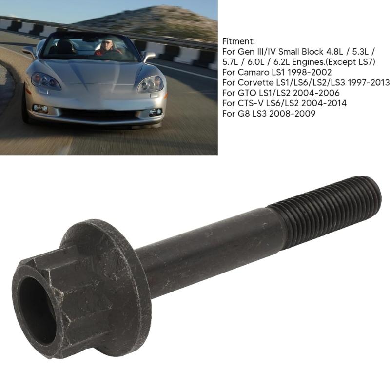 2342503 Harmonic Balancer Bolt Screw Stud with Seal Compatible for LS6 4.8L/5.3L/ 5.7L/6.0L Engine High Strength Durable