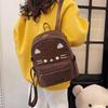 Retro Backpack Women's Bag New Fashionable Largecapacity Versatile Cartoon Leopard Print Backpack