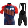 2026  Poc Fietsen Set Fiets Team Korte Mouw Maillot Ciclismo Mannen Wielertrui Zomer Ademend Fietsen Kleding Set